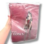 Crazy Clown NWT Costume Women's Size Small Dress & Hat Halloween Black Photo 2