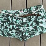 Shorts Chino Green Chino Rope Belt Womens 7 Cotton Low Rise Tropical Size undefined Photo 6