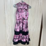 Cynthia Rowley Pink Floral Brocade Spliced Dress with Satin XXS Photo 2