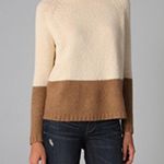 Vince Colorblock Wool Cashmere Blend Boxy Turtleneck Sweater Photo 0