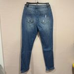 Jeans Wear Christmas Snowflake Distressed Denim Skinny Jeans size small Blue Photo 3