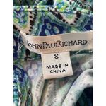 John Paul Richard Blue Paisley Choker Keyhole Fit & Flare Summer Dress NWT S Photo 9