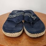 Bare Traps Karma Beaded Flip Flops in Dark Navy Size 7 Navy Boho Sandals Blue Photo 2
