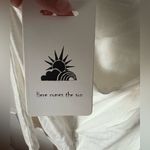 Here Comes the Sun New NWT  mini dress back cutout puffy sleeves babydoll size M Photo 6