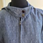 Derek Lam Derek‎ Lam Organic Cotton Chambray Dolman Sleeve Hooded Vest large layered Photo 1