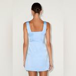 Lulus LULU’S Truly The Cutest Light Blue Satin Square Neck Mini Dress Photo 4