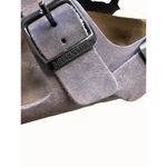 Birkenstock  gray women’s leather suede shoe sandal size 5.5 (36) SKU 4298 Photo 4