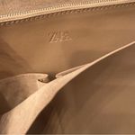 ZARA Faux Leather Clutch Tan Photo 1