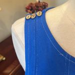 Matching Set Blue Cotton Flowy Tank Blousey Shorts New Size XS Photo 6