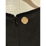 Versace NWT. $1280  COLLECTION COLD SHOULDER Shift Dress Black Size: M | US8 IT44 Photo 7