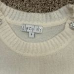 Birch Ny White/cream Sweater with Rhinestone Shoulders Photo 2