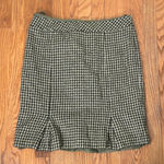 Talbots Vintage‎  Collection wool silk blend Houndstooth mini trumpet Skirt sz 16 Photo 0