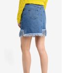 Missguided NWT  Fray Edge Sequin Denim Skirt sz6 Photo 1