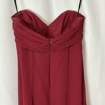 Alfred Sung Size 8 Claret Strapless Sweetheart Neckline Formal Cocktail Dress Photo 3