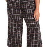 Alfani  Art Blossom Checkered Culotte Pants Size 4P Photo 0