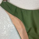 J.Crew Womens Curved Waist Cheeky Bikini Bottom Small Army Green NEW Photo 1