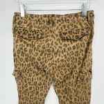Frame  denim jeans size 30 cheetah skinny cargo cropped mid rise black tan pants Photo 3