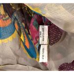 New Monique Leshman Embellished Silk Boho Blouse, Small Pink Photo 4