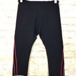 Lorna Jane Lorna Jean Capri Crop Tight Leggings Womens S Black Pink Contrast Sporty Photo 1