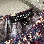 J.Crew Palermo Smocked Waist Mini Dress in Floral Bouquet Linen Sail Blue NEW Photo 4