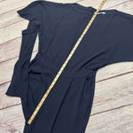 Diane Von Furstenberg  Lucy Jumpsuit Boatneck Dolman Sleeve Navy Blue Size 12 Photo 7