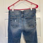 Gap Medium Indigo Wash Distressed Girlfriend Vintage Mid Jeans Photo 7