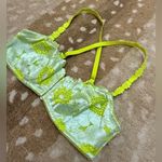 Savage X Fenty Perfect Poppies Lace Bralette in Seashell Blue women’s size large Yellow Photo 2