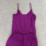 Lauren Ralph Lauren purple cargo Jumpsuit sleeveless pant tie waist pocket Size 8 Photo 5