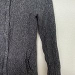 Patagonia  Women 100% Merino Wool Cable Fisherman Sweater Coat Gray Size Small Photo 3