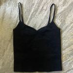 EXPRESS Black sweetheart neckline crop top Photo 0