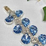 Silver and Aquamarine Glam Bracelet New Blue Photo 2