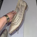 Birdies  The Goldfinch Gold faux Leather Woven Flats Size US 9 Photo 6