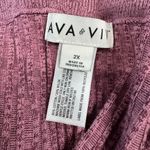 Ava & Viv  NWT Pink Ribbed Short Sleeve Lounge Set Women's I16 Photo 5