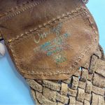 NWT Vintage Omega Woven Leather Extra Wide Boho Belt Brown Photo 4