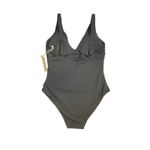 Everlane  Black‎ One Piece V Neck Swimsuit New XXL Photo 6