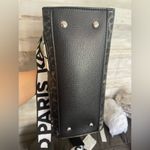 Karl Lagerfeld Paris Mini Tote Leopard Crossbody – Black/Grey Photo 6