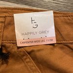Happily Grey New! Carpenter wide leg salmon pants size 11/30 Orange Photo 3