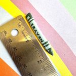 Vintage blue crayon pin Photo 3