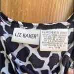 Liz Baker Black and White Relaxed Tank Top Photo 1