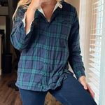 L.L.Bean Fleece Lined Flannel Hoodie Photo 1