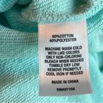 Crown & Ivy Cabana Foamy Aqua Pullover Womens Large French Terry Sweatshirt Photo 9