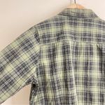 Woolrich  Green Plaid Button Down Shirt Petite L Photo 5