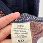 Billabong  Blue Pocket Collared Open Winter Solstice Sweater Size Small FLAWED Photo 9