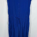 EXPRESS Royal Blue Tie Waist Jumpsuit Size X Small Photo 0