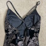 Lovely Day Velvet Black Sparkly Bodycon Semi Formal Dres Photo 3