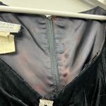 Gunne Sax Vintage Jessica McClintock Dark Romantic Whimsigoth Black Velvet Dress Photo 4