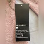 Broadway 38 New Soft Pink Rhinestone Fringe Cropped Long Sleeve Sweater‎ Size M Size M Photo 6