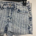 SO  striped jean favorite shortie shorts juniors size‎ 3 low rise rolled cuffed Photo 2
