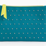 Ipsy ‘100th’ Teal Studded Glam Cosmetic Bag Photo 0