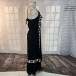 Ella Moss black embroidered halter neck sundress size small Photo 6